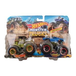 HOT WHEELS DEMOLITION MONSTER TRUCKS SET 2019 Bone Shaker Vs Rodger Dodger BNWT